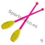 Mazas Iniciación 41cm Amarilla/Rosa