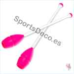 Mazas Iniciación 45cm Rosa/Blanco