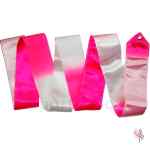 Cinta Iniciación Bicolor Blanca-Rosa Neon.