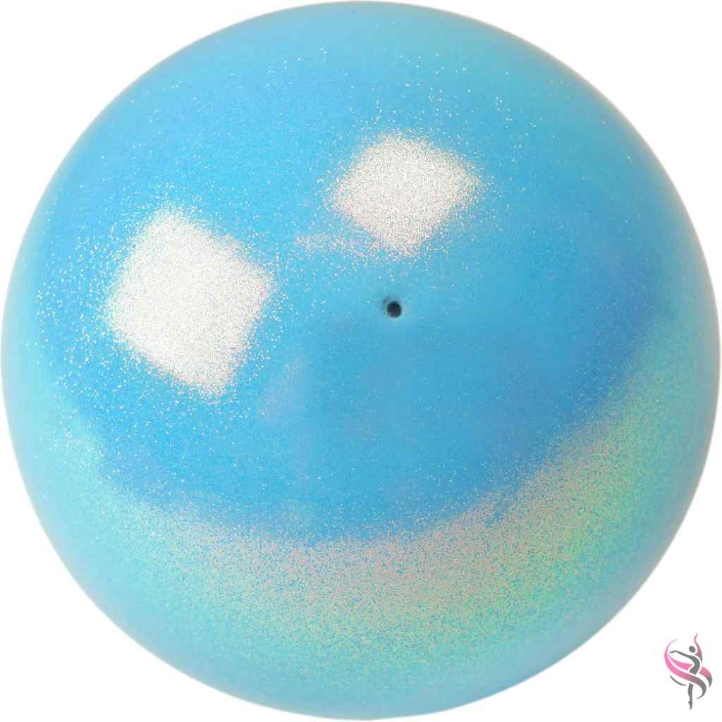 Pelota Glitter High Vision Celeste