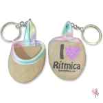 Llavero Puntera Rítmica 001 arcoiris/rosa