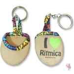 Llavero Puntera Rítmica 016 Leopardo Arcoiris/Verde