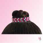 Coleteros Cristales-Bicolor Cristal AB/Rosa Neon