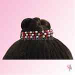 Coleteros Cristales-Bicolor Cristal AB/Rojo