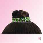 Coleteros Cristales-Bicolor Cristal AB/Verde Peridot