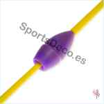 Mazas Iniciación 36cm Violeta/Amarillo - Imagen 3