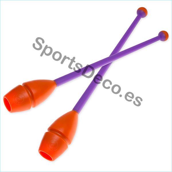 985-982-Mazas-Iniciacion-NaranjaVioleta.png Mazas Iniciación 36cm Naranja/Violeta - Imagen 1